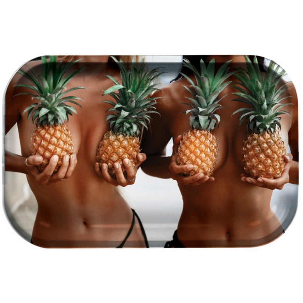 Pineapple Boobs Metal Rolling Tray